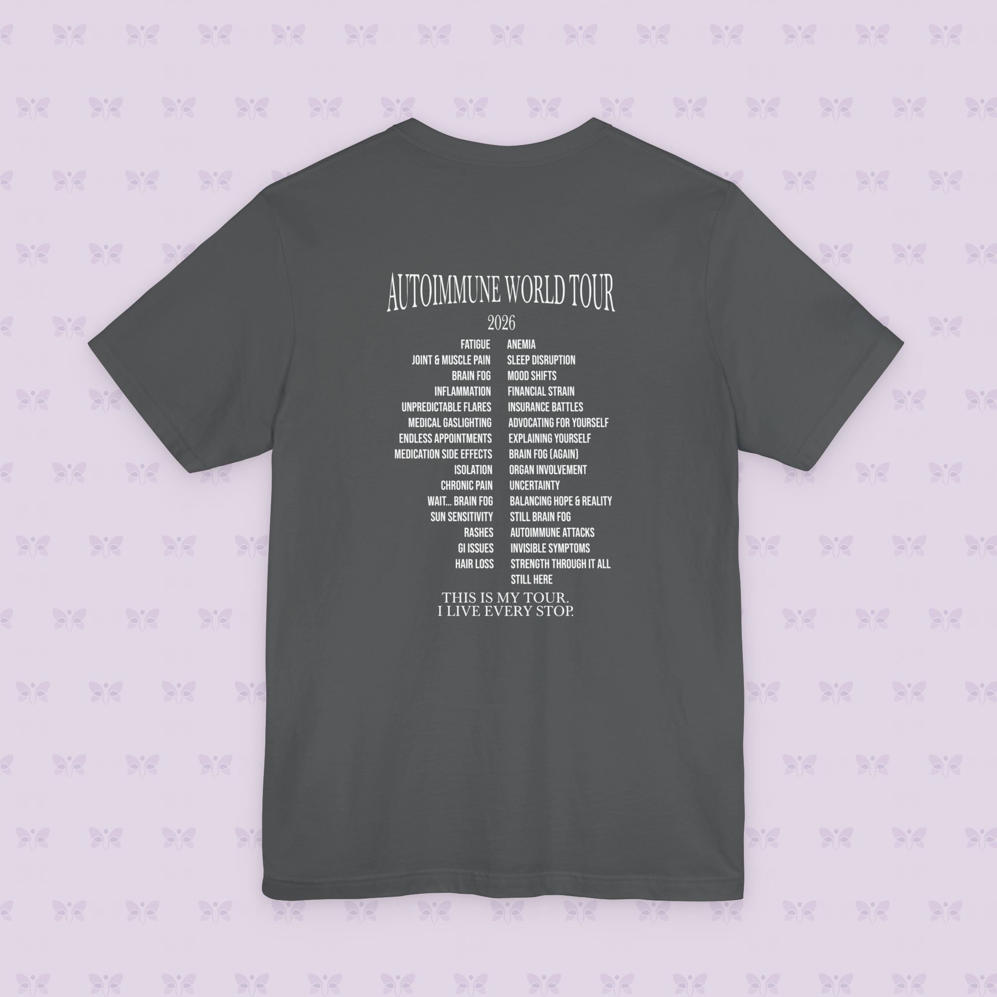 Autoimmune World Tour 2026 Shirt – Patient Edition | Chronic Illness Awareness Tee | Autoimmune Warrior Shirt | March Awareness Month