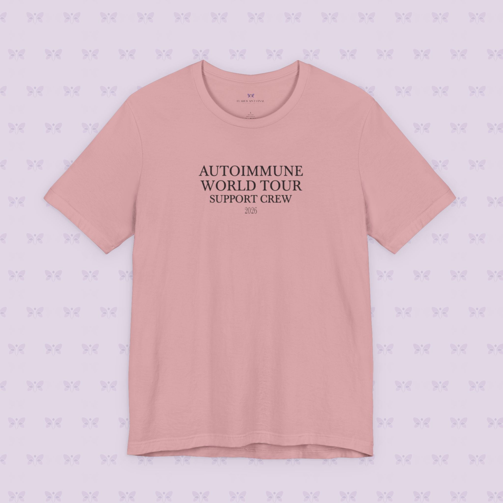 Autoimmune World Tour 2026 Support Crew T-Shirt | Caregiver & Chronic Illness Support Tee | Unisex Awareness Shirt