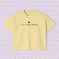 Stress Not Permitted Cherry Cropped Tee | Lupus Don’t Stop Nothing But Stress | Bold Summer Statement Shirt