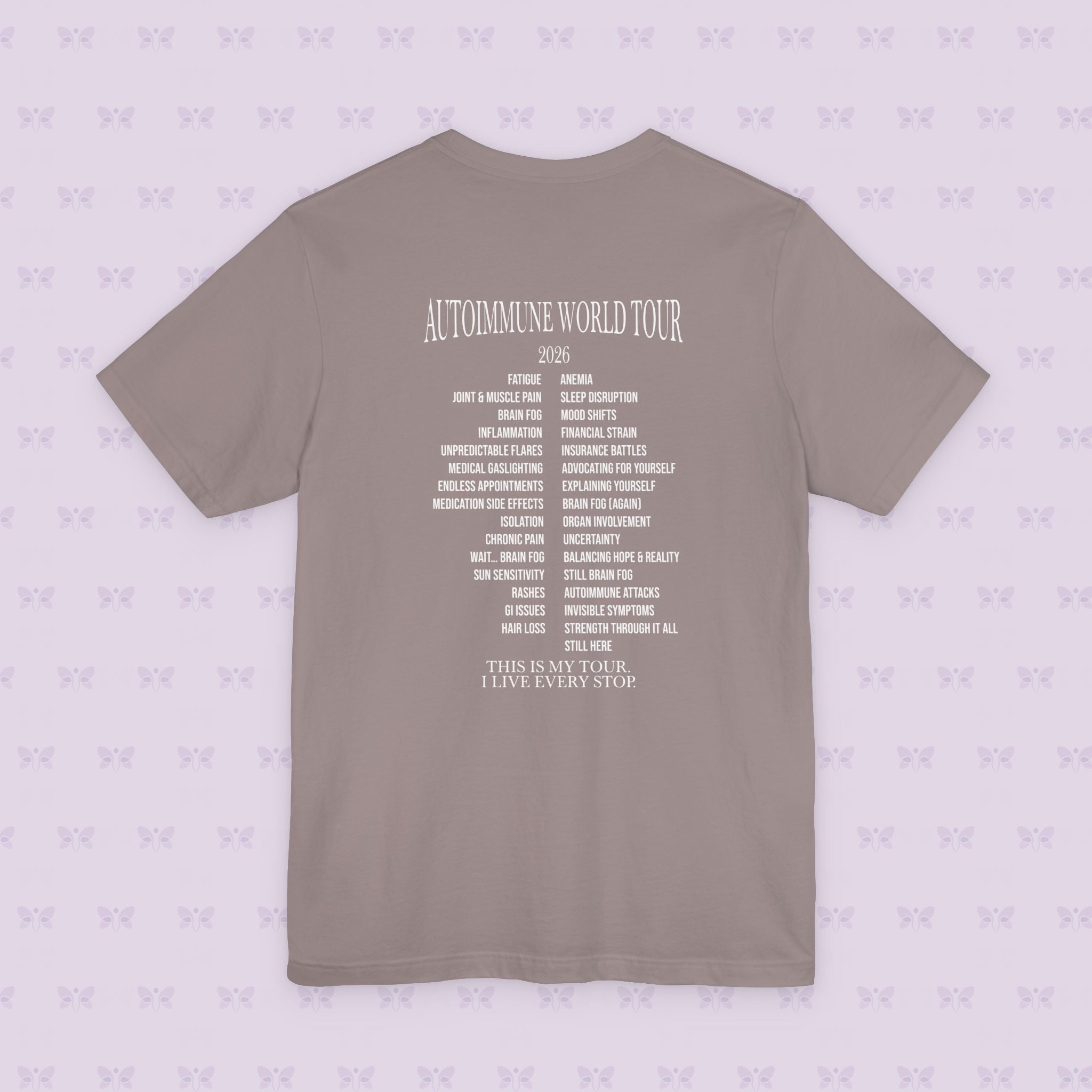 Autoimmune World Tour 2026 Shirt – Patient Edition | Chronic Illness Awareness Tee | Autoimmune Warrior Shirt | March Awareness Month