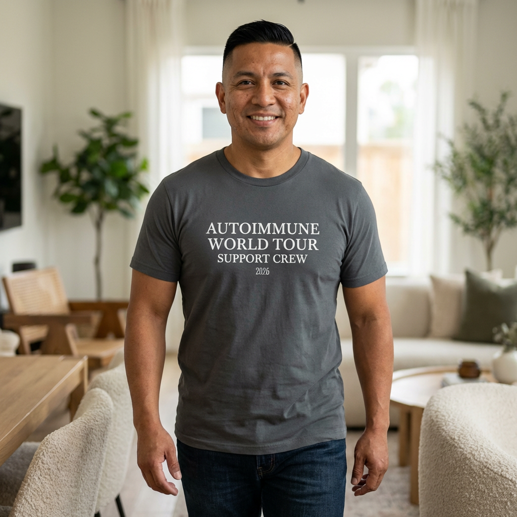 Autoimmune World Tour 2026 Support Crew T-Shirt | Caregiver & Chronic Illness Support Tee | Unisex Awareness Shirt