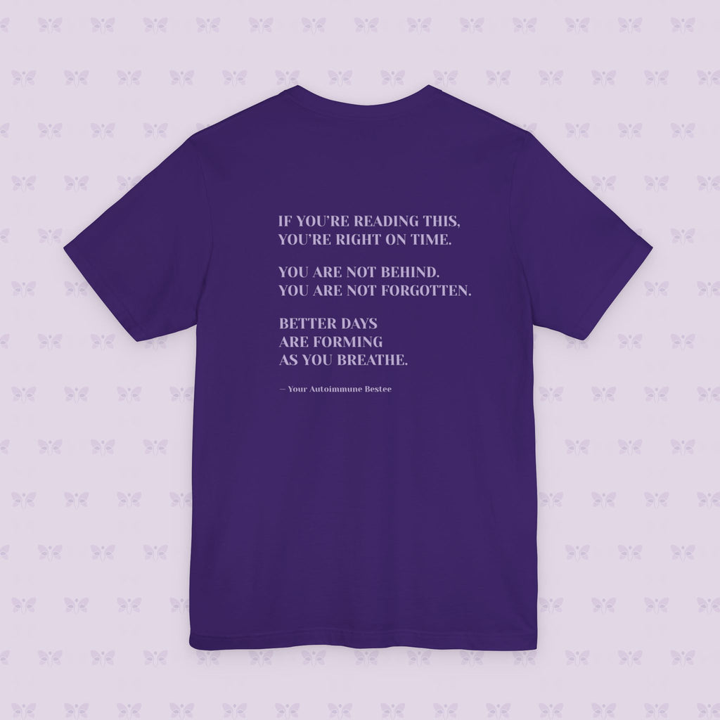 'Healing Looks Good on Me' Unisex Tee- Chronic Illness & Autoimmune Affirmation Shirt