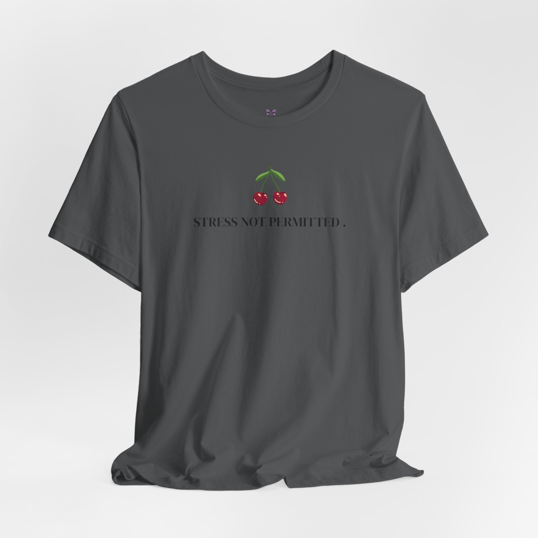 Lupus Don’t Stop Nothing But Stress T-Shirt | Stress Not Permitted Front | Bold Statement Summer Tee