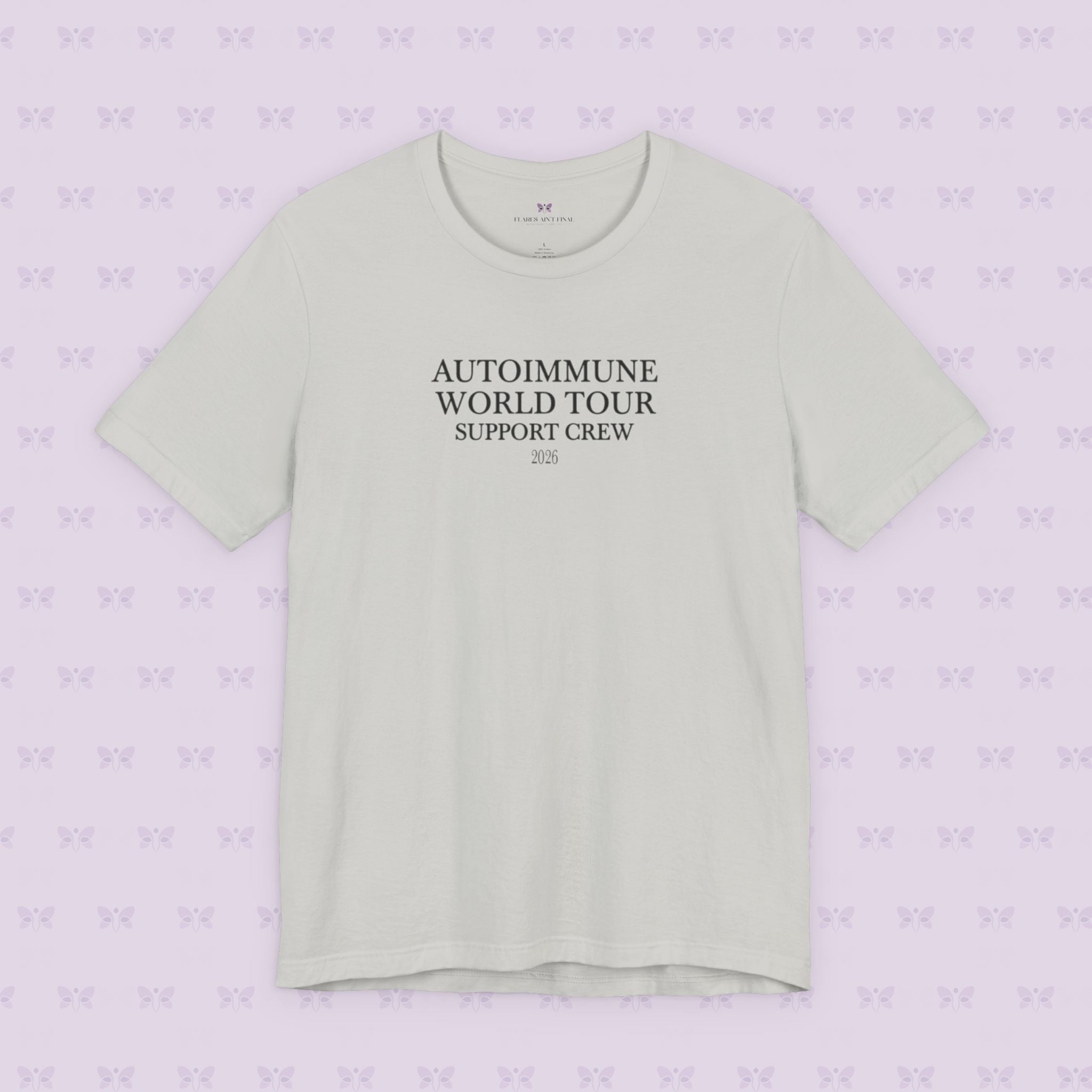Autoimmune World Tour 2026 Support Crew T-Shirt | Caregiver & Chronic Illness Support Tee | Unisex Awareness Shirt