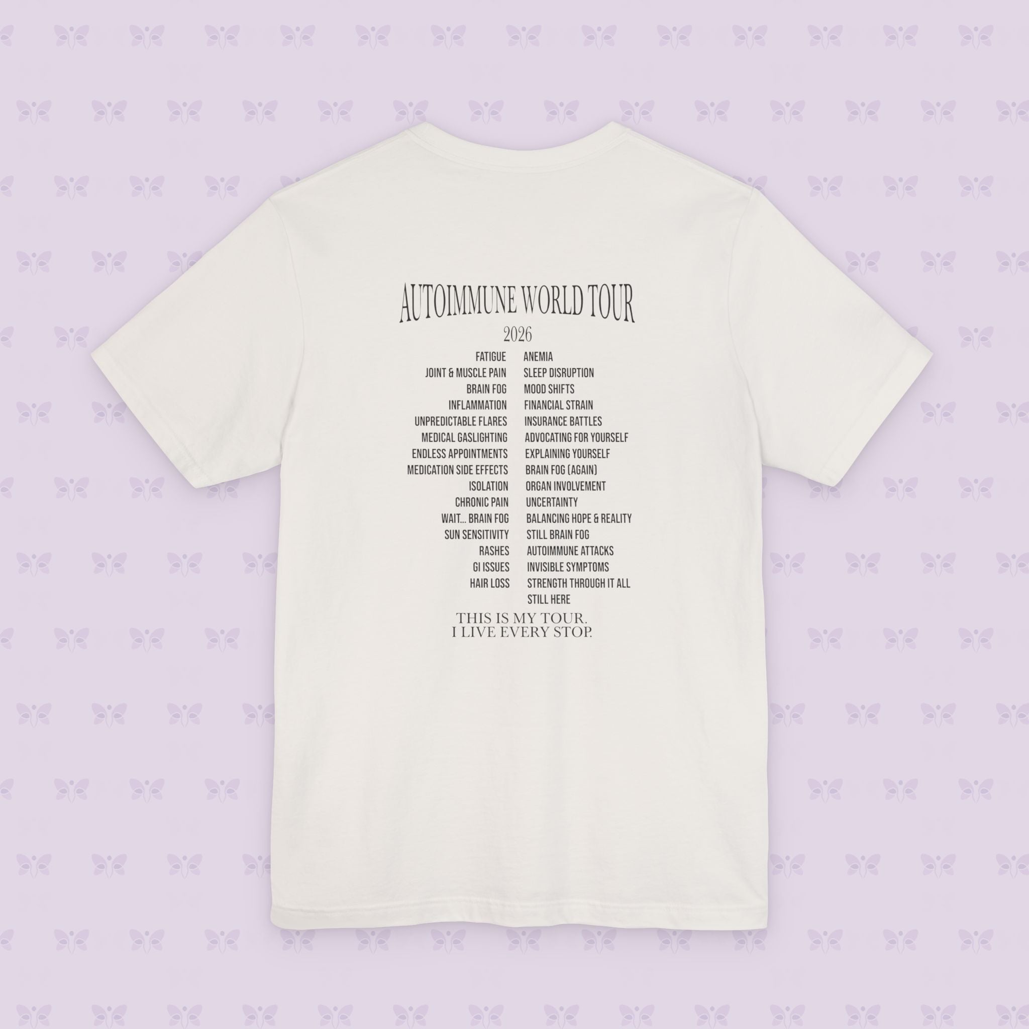 Autoimmune World Tour 2026 Shirt – Patient Edition | Chronic Illness Awareness Tee | Autoimmune Warrior Shirt | March Awareness Month