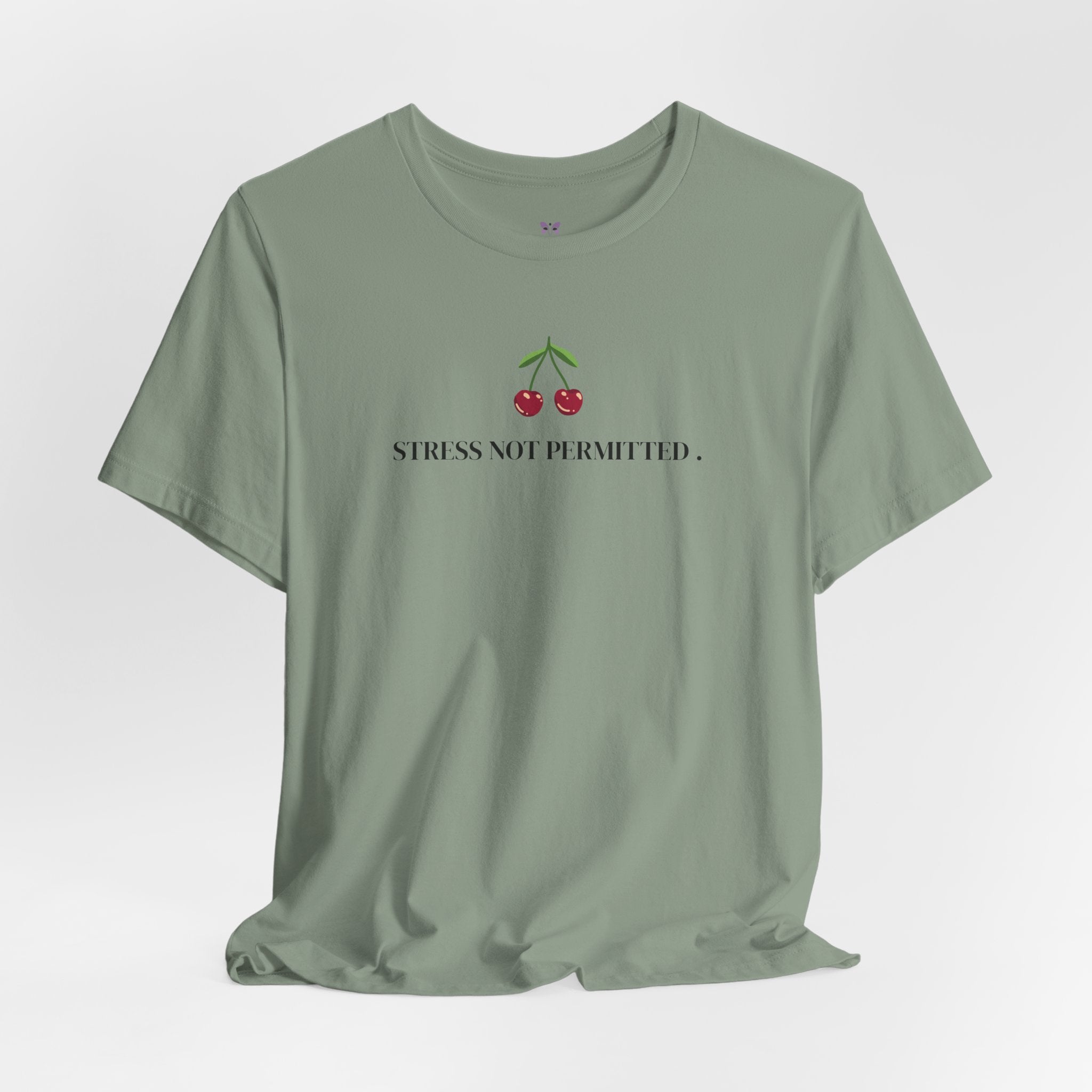 Lupus Don’t Stop Nothing But Stress T-Shirt | Stress Not Permitted Front | Bold Statement Summer Tee
