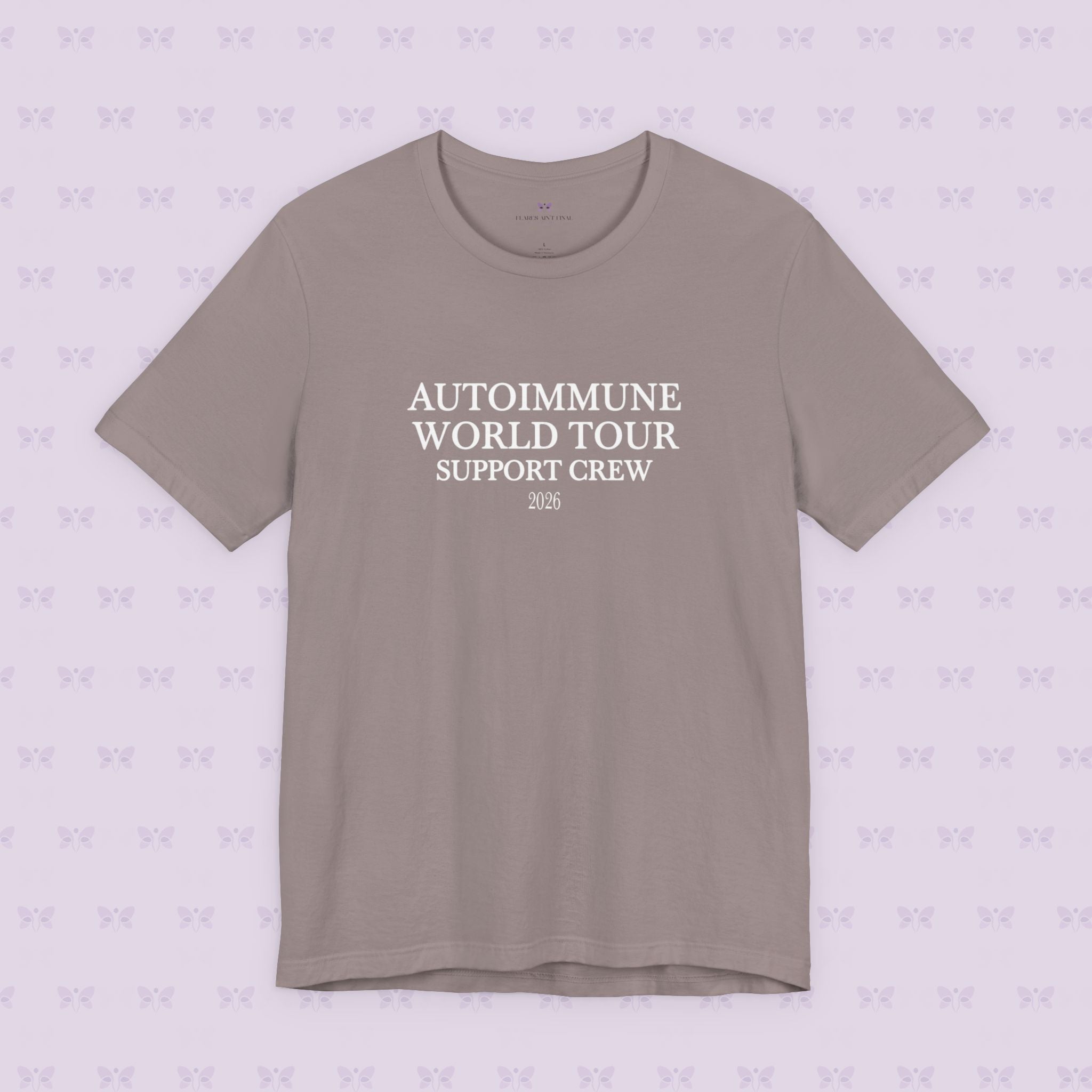 Autoimmune World Tour 2026 Support Crew T-Shirt | Caregiver & Chronic Illness Support Tee | Unisex Awareness Shirt