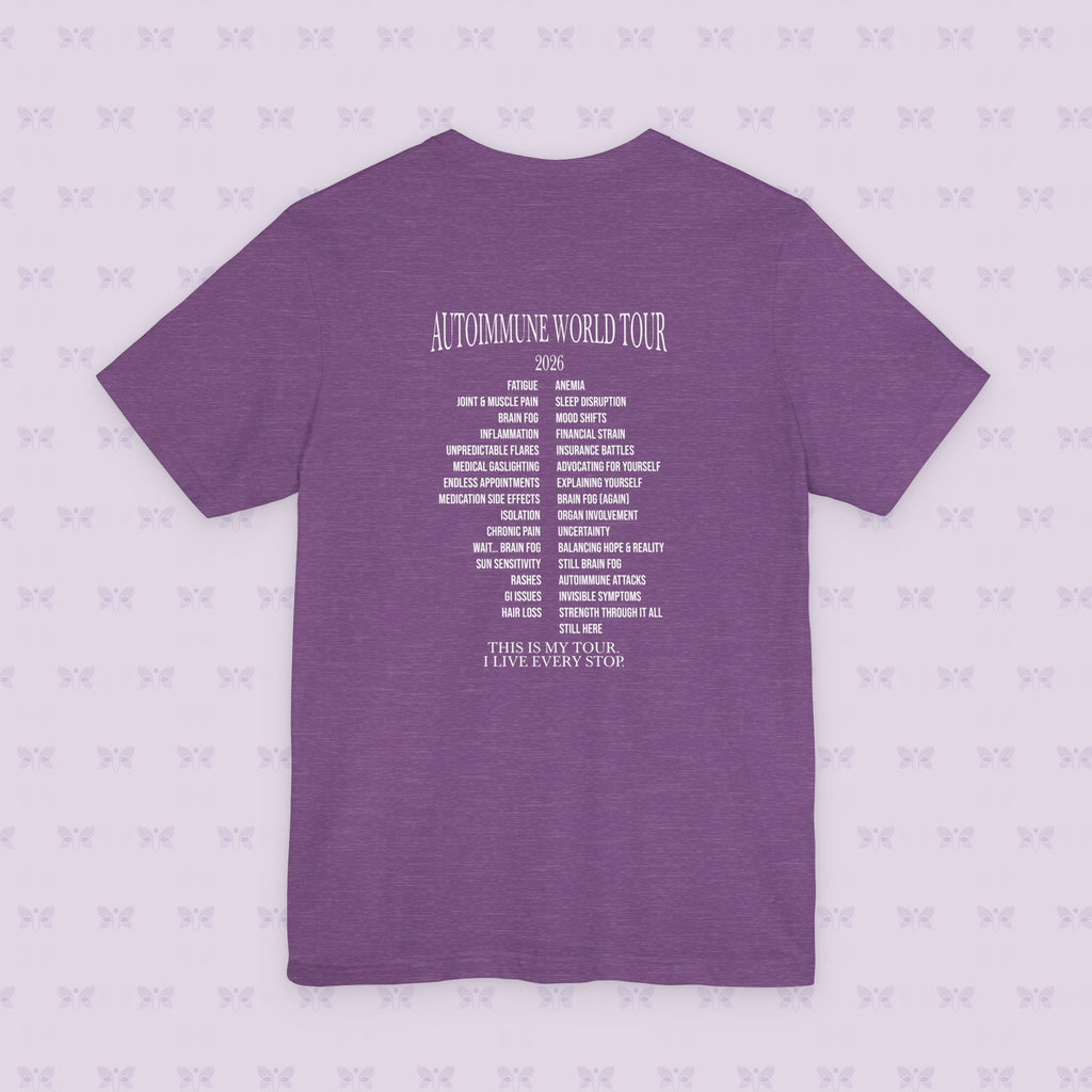 Autoimmune World Tour 2026 Shirt – Patient Edition | Chronic Illness Awareness Tee | Autoimmune Warrior Shirt | March Awareness Month