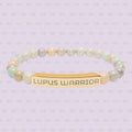 Lupus Warrior Bracelet – Engraved Natural Stone Stretch Bracelet | Autoimmune Awareness Gift | Mother’s Day Gift That Gives Back