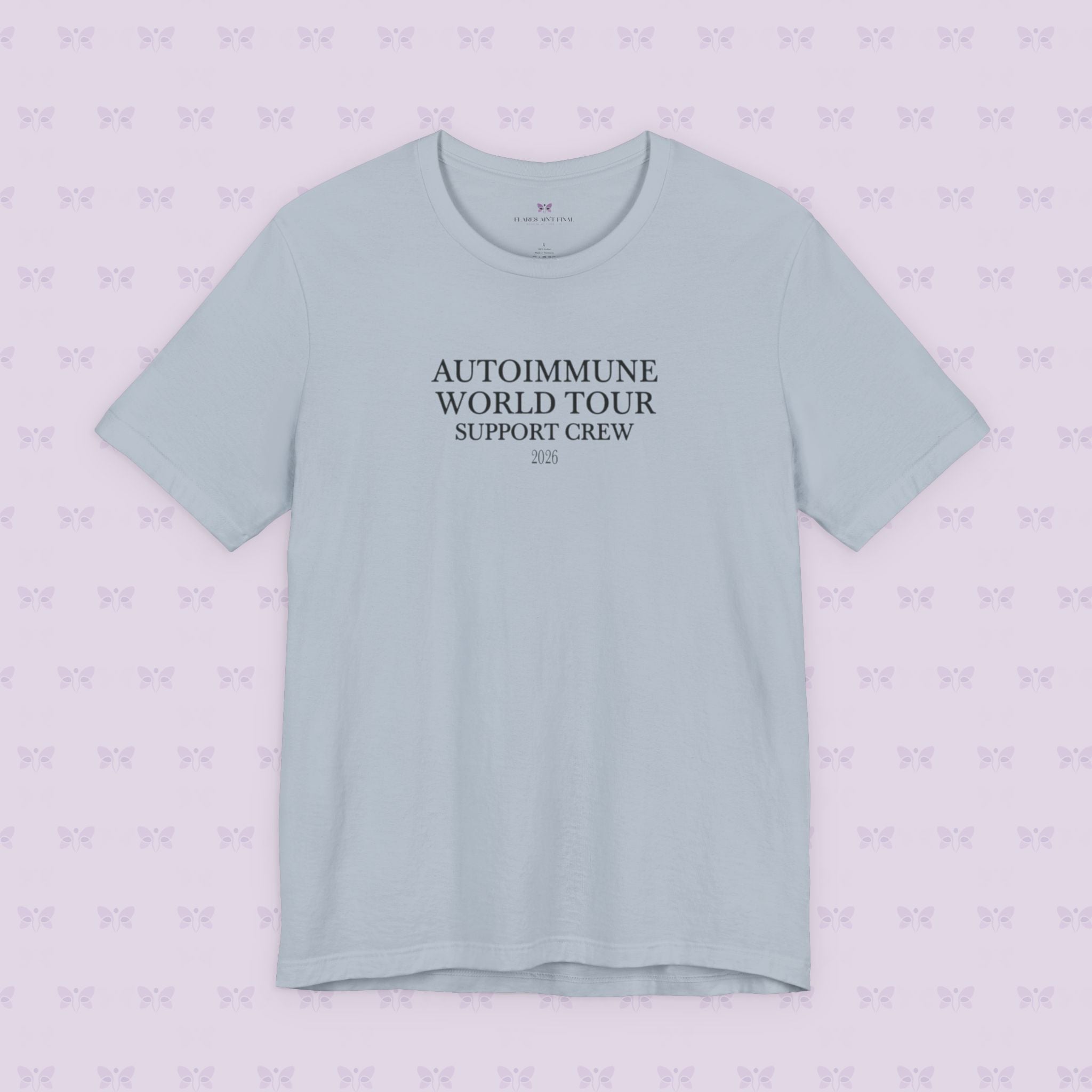 Autoimmune World Tour 2026 Support Crew T-Shirt | Caregiver & Chronic Illness Support Tee | Unisex Awareness Shirt